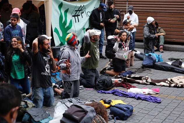 Mexico, protest for the legalization of cannabis in Mexico City