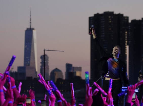 Coldplay concert in New York