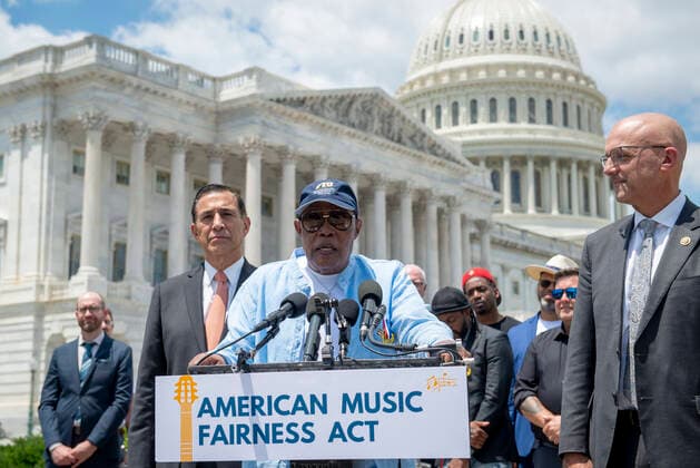 USA, Press Conference on the American Music Fairness Act in Washington DC