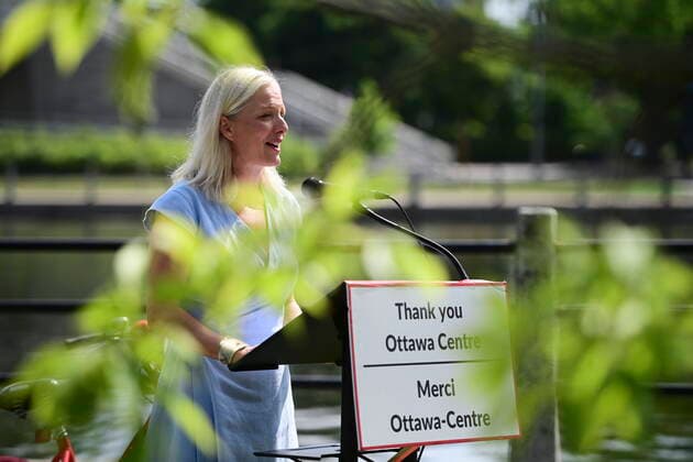 Canada, Minister of Infrastructure and Community Affairs Catherine McKenna Press Conference in Ottawa