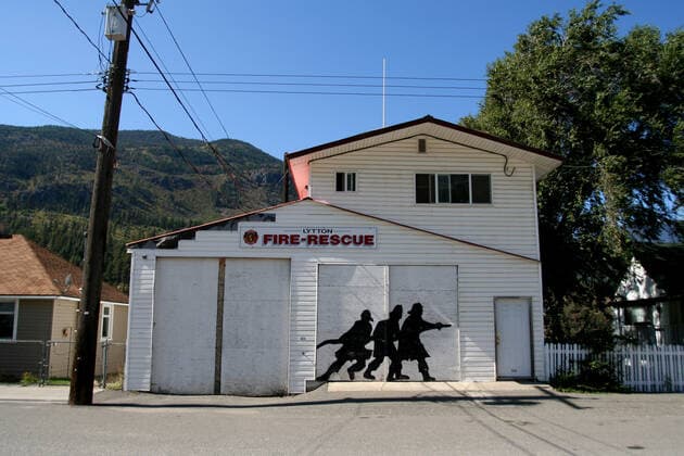 The village of Lytton in Canada destroyed by fire - archive pictures