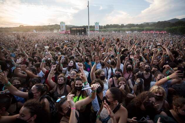 Canet Rock Music Festival near Barcelona