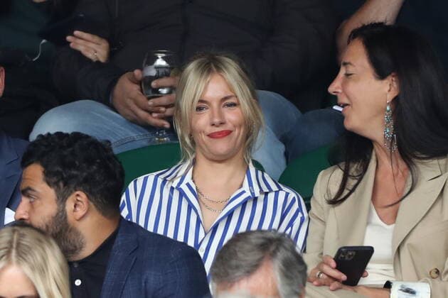 Sienna Miller Attends Tennis Tournament at Wimbledon, London