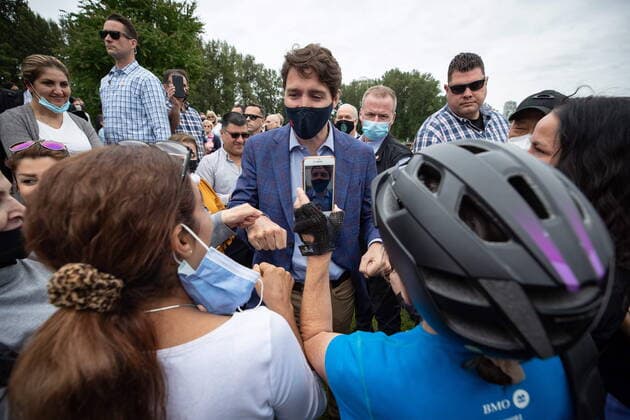 Canada, Justin Trudeau hold press conference in Coquitlam