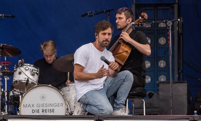 Max Giesinger concert at the Strandkorb Open Air in Wiesbaden