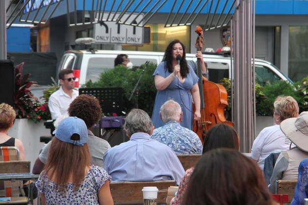 Ashley Pezzotti Concert in Times Square in New York