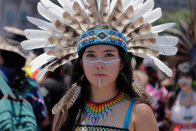 Mexico, 696th anniversary of the founding of Tenochtitlan, celebrations in Mexico City.