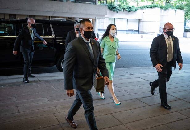 Canada, Huawei CFO Meng Wanzhou on his way to Supreme Court hearing in Vancouver
