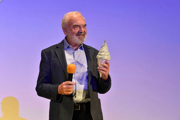 Zdenek Sverak during the award ceremony in Uherske Hradiste