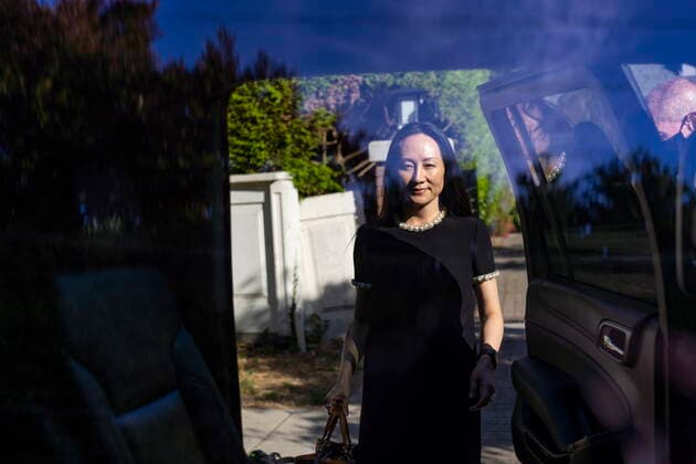 Canada, Huawei CFO Meng Wanzhou on his way to Supreme Court hearing in Vancouver