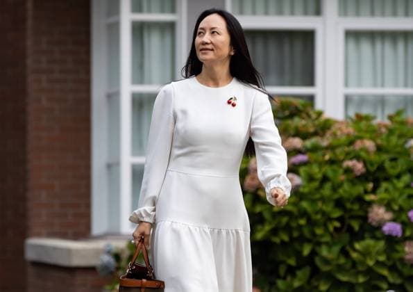 Canada, Huawei CFO Meng Wanzhou on his way to Supreme Court hearing in Vancouver