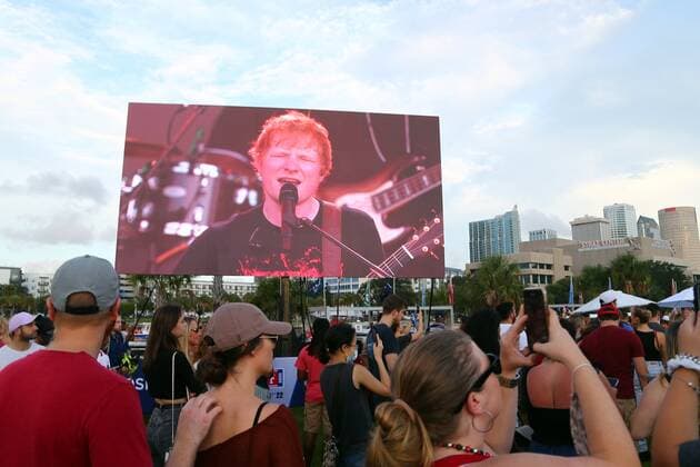 Ed Sheeran concert to coincide with NFL kickoff in Tampa