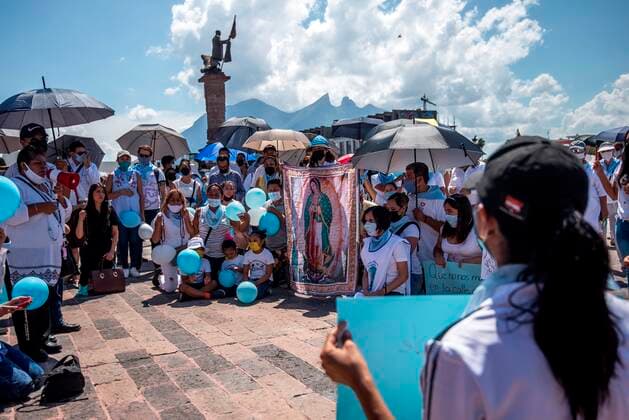 Mexico, demonstration against abortion in Monterrey