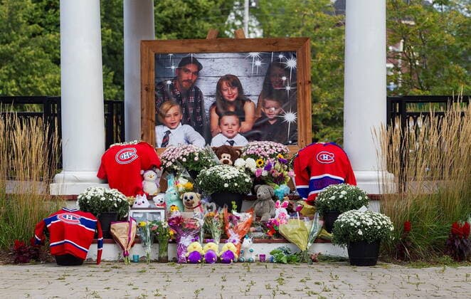 Canada, memorial for deceased family in Amherst