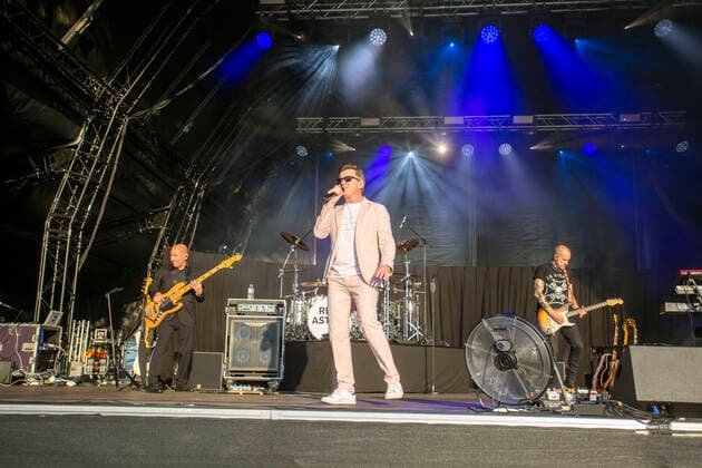Rick Astley concert in Newbury