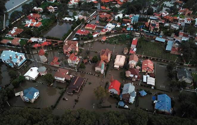 Mexico, floods in Tequisquiapan