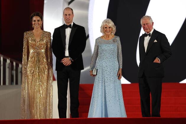 British Royals at the James Bond 007: No Time To Die - World Premiere in London