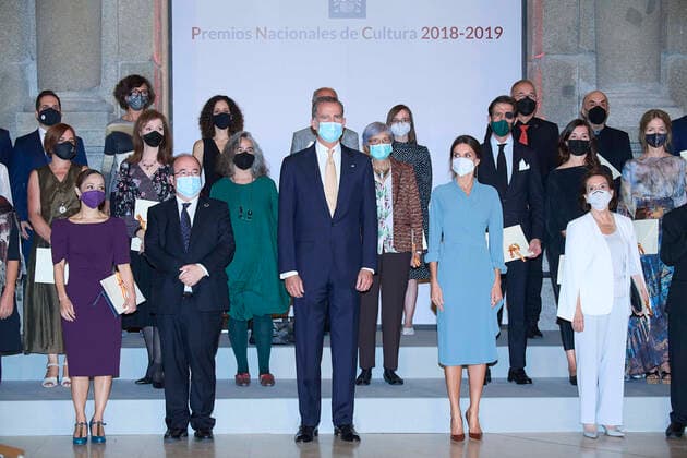 King Felipe and Queen Letizia at the award ceremony of the National Culture Prize in Madrid