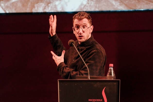 Lawrence Abu Hamdan gives lecture at the University of Music in Mainz