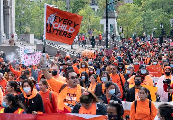 Canada, memorial march after abuse scandal in Montreal