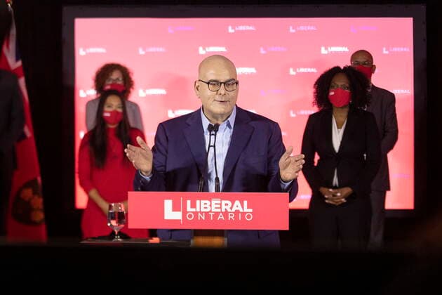 Canada, Ontario Liberal Party annual meeting in Toronto, Steven Del Duca gives speech