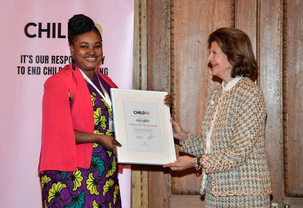 Queen Silvia at Child10 award ceremony in Stockholm