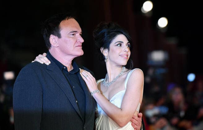 Rome Film Festival, Quentin Tarantino with wife Daniella Pick on the red carpet