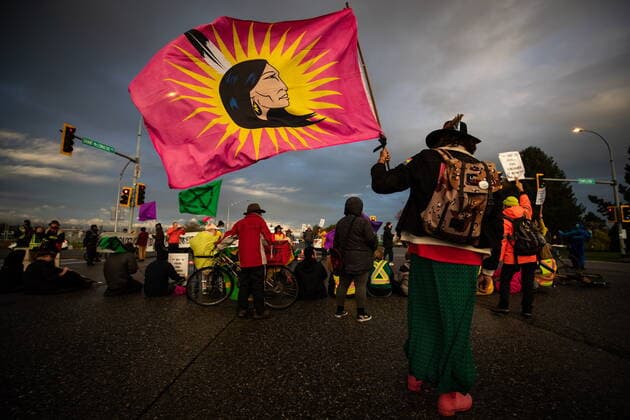 Canada, Extinction Rebellion Protest in Vancouver