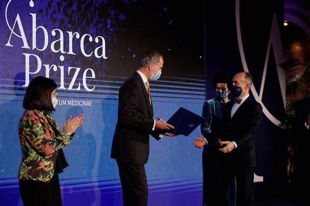 Spain, King Felipe during an award ceremony in Madrid