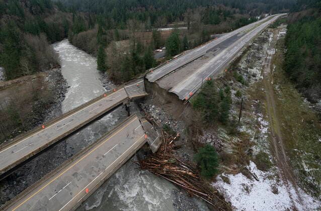 Canada, damage caused by heavy rain in British Columbia