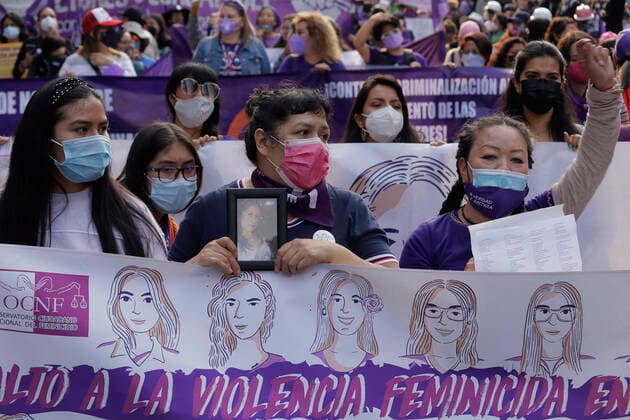 Mexico, Demonstration for the Day of Elimination of Violence against Women in Mexico City