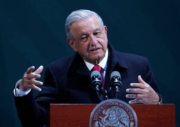 Coronavirus in Mexico, President Andres Manuel Lopez Obrador Press Conference in Mexico City