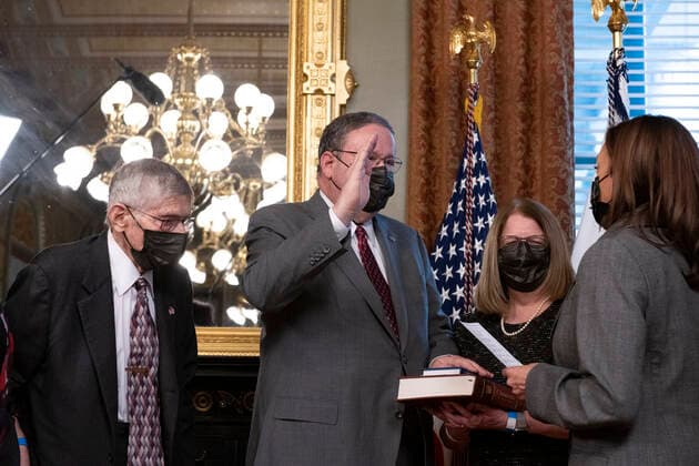 USA, Vice President Kamala Harris swears in David L. Cohen as ambassador to Canada