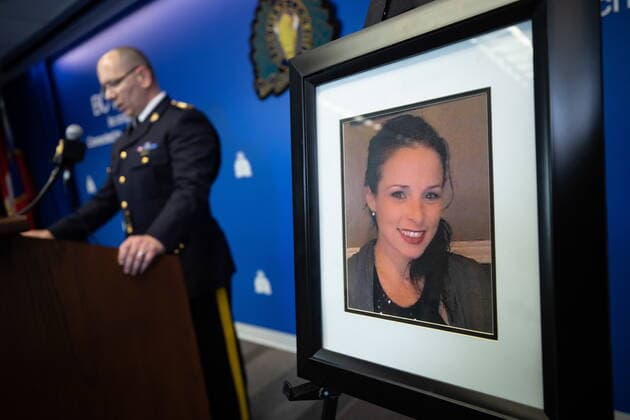 Canada, police press conference on Ashley Simpson murder in Surrey
