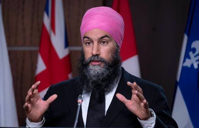 Canada, Jagmeet Singh press conference in Ottawa