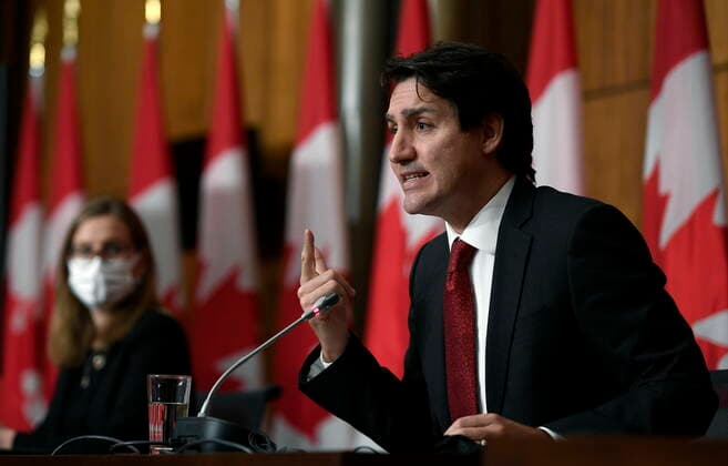 Canada, Prime Minister Justin Trudeau press conference in Ottawa