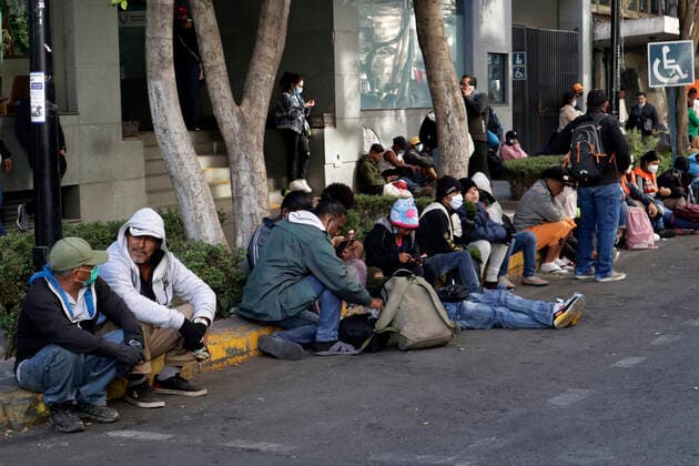 Mexico, refugees from Central America in Mexico City