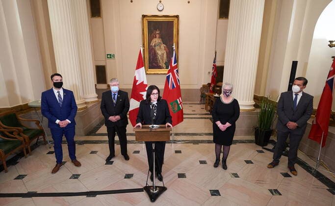 Canada, Manitoba, Cabinet members Heather Stefanson take oath of office