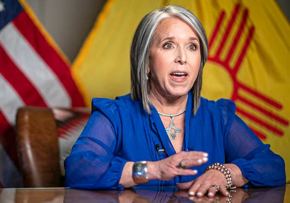 USA, New Mexico, governor delivers state of the state address in Santa Fe