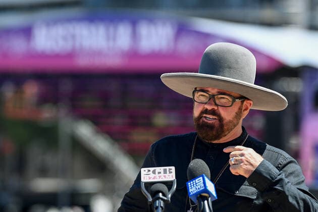 Australia, Andrew Farriss press conference for Australia Day concert