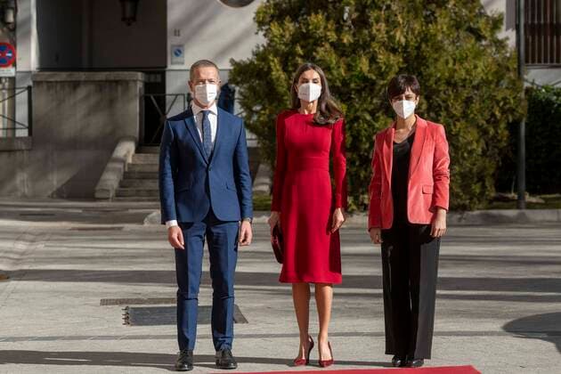 Queen Letizia of Spain on the occasion of an award ceremony in Madrid
