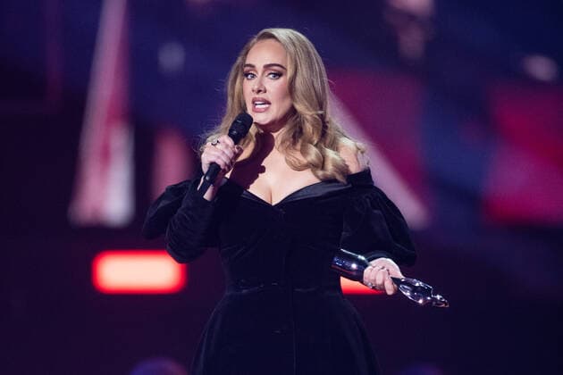 BRIT Awards in London - Adele wins award for best album, best song and best female artist