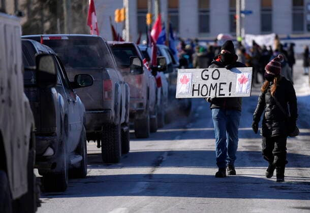Canada, protests against Corona measures and counter-protests in Ottawa continue