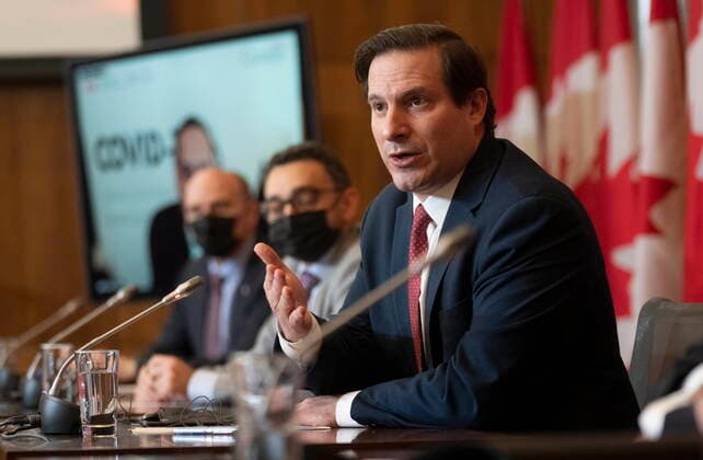 Canada, government press conference in Ottawa