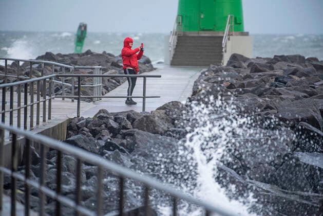 Gale-force winds over Germany, archive pictures