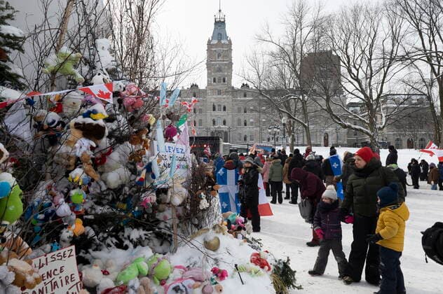 Canada, Protest against Corona measures in Quebec