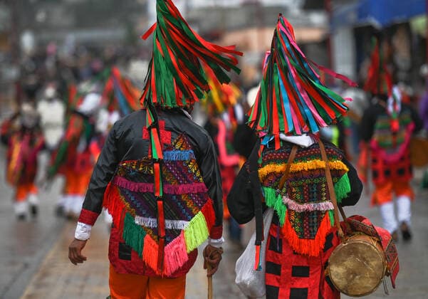 Mexico, traditional carnival in San Juan Chamula