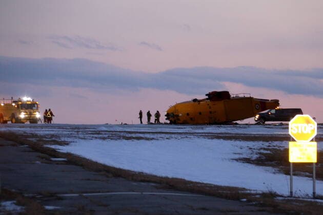 Canada, recovery operations after Canadian Air Force helicopter crash in Gander