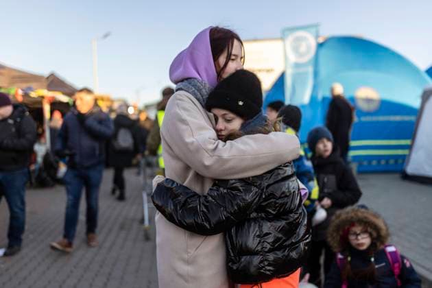 Ukraine war, Anniversary of the invasion, Largest flight movement since World War II
