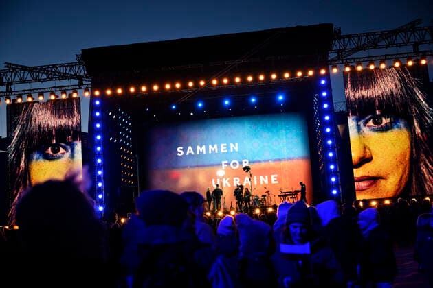 Ukraine conflict, Denmark, benefit concert in Copenhagen